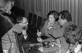 (with the French poet Alain Lance) (middle: writer Christa W) (with the French poet Alain Lance)