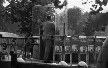 The neo-Nazi NPD also took part in the election campaign for the 1969 Bundestag elections