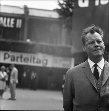 The SPD party congress of 1-5-6. 1966 in the Dortmund Westfalenhalle. Willy Brandt