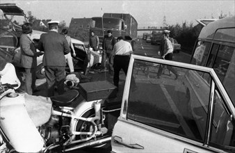A traffic accident on the federal highway 54 on 22. 09. 1971 in Dortmund