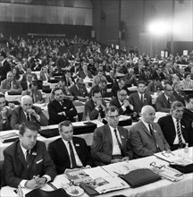 The Party Congress of the SPD from 1-5-6. 1966 in the Dortmund Westfalenhalle