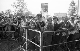 Election campaign appearances in 1969 by the radical right-wing NPD