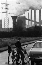 Negative highlights in the Ruhr area in the years 1965 to 1971. . Air pollution in the Ruhr area