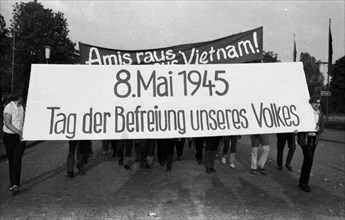 The left and the peace movement celebrated 8 May 1966 in Duesseldorf with a demonstration as Liberation Day