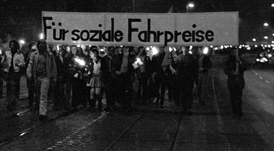 The demonstration of the Red Dot supporters and the demonstration afterwards were signs of solidarity with the legal persecutees in the Red Dot case on 12 October 1971 in Bochum