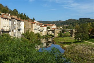 Lavoute Chilhac labelled Les Plus Beaux Villages de France. on river Allier