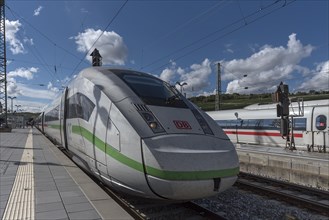 Stopping ICE Intercityexpress at the platform