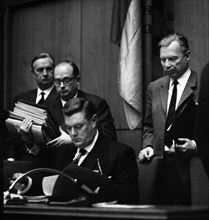 Session of the North Rhine-Westphalian Landtag in 1965 in Duesseldorf. Werner Figgen