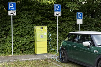 Car park with charging station