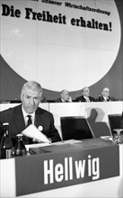 The Business Day of the CDU/CSU in 1969 in Dortmund united politicians and business bosses in the consultation