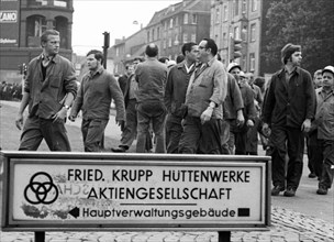 With a spontaneous strike on 15 August 1972 at the Friedr. Krupp Huettenwerke in Bochum
