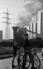 Negative highlights in the Ruhr area in the years 1965 to 1971. . Air pollution in the Ruhr area