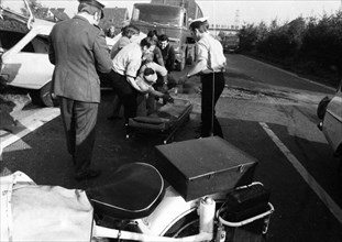 A traffic accident on the federal highway 54 on 22. 09. 1971 in Dortmund