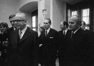 The visit of German President Gustav Heinemann and his woman Hilda to Paderborn on 9 March 1972 was to the city