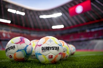 Adidas Derbystar match balls on grass