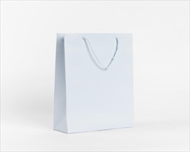 Blue paper carrier bag shopping