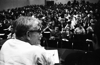 Congress of the student organisation SDS Sozialisischer Deutscher Studentenbund at the University of Frankfurt/M. on 22. 5. 1966