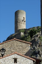 Dungeon of the castle of Saint Floret village designated â€œPetite Cite de Caractere