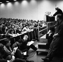 Congress of the student organisation SDS Sozialisischer Deutscher Studentenbund at the University of Frankfurt/M. on 22. 5. 1966