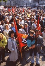 Dortmund. DGB demonstration and rally on 1. 5. 1989