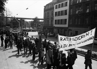 The focus of the May Day demonstrations of the German Federation of Trade Unions
