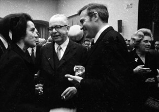 The visit of Federal President Gustav Heinemann and his woman Hilda to Paderborn on 9. 3. 1972 was to the city
