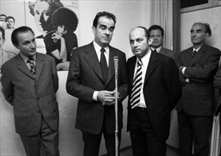 The visit of the head of the French Communist Party Georges Marchais to the German communists of the DKP on 20 October 1973 in Essen. Kurt Bachmann