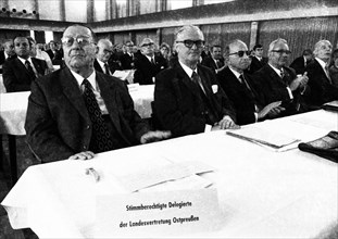 The Congress of the East German Expellees' Associations on 15. 4. 1972 in Bad Godesberg