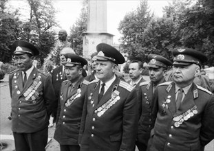 Impressions from the USSR 1972. Day of liberation from the Nazi regime. War veterans