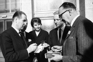 The Federal Assembly elected the new Federal President Gustav Heinemann) SPD) in the third ballot on 5. 3. 1969 in Berlin