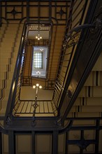 View from the bottom to the top of the original reconstructed staircase