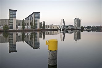 The Spree with part of the Treptowers
