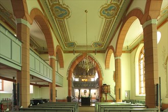 Interior view of the late Gothic Laurentius Church