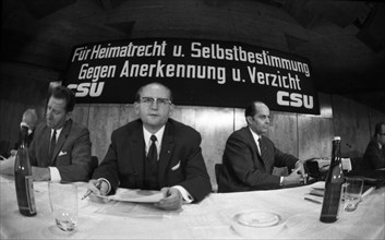 The CSU's election campaign in Munich in 1968-9 turned against the policies of the SPD/FDP coalition