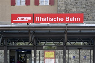 St Moritz station RHB Rhaetian Railway