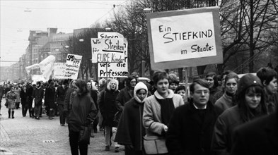 Students at the Paedagogische Hochschule in Dortmund and other universities protested in 1968 against an educational malaise