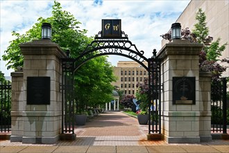 Professors Gate on the campus of George Washington University
