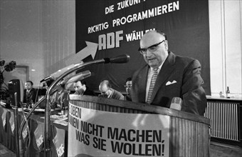 The founding party conference of the party Aktion demokratischer Fortschritt