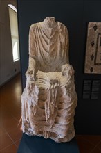 Old statues in the Santa Giulia Museum