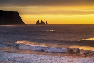 View from Cape Dyrholaey at sunrise