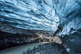 Ice cave in Vatnajoekull glacier