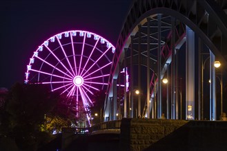 Illuminated Ferris wheel