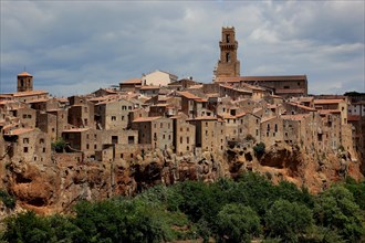 View of the old town of Pitigliano