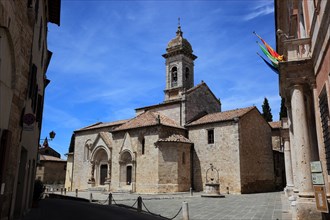 In the historic village of San Quirico d'Orcia