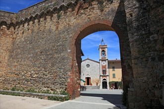 In the historic town of San Quirico d'Orcia