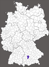 Aichach-Friedberg district in Bavaria