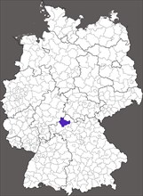 District of Bad Kissingen in Bavaria