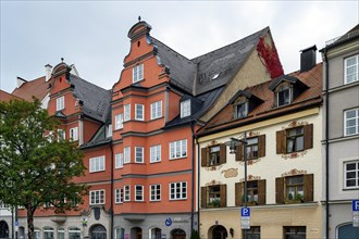 Gabled houses at St.-Mang-Platz in Kempten