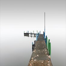 A jetty on Lake Moryn in Poland