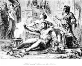 Delilah betrays Samson to the Philistines